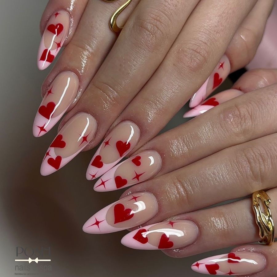 Valentine Nail Designs That Make Hearts Melt | Posh Nails & Spa Haslet TX